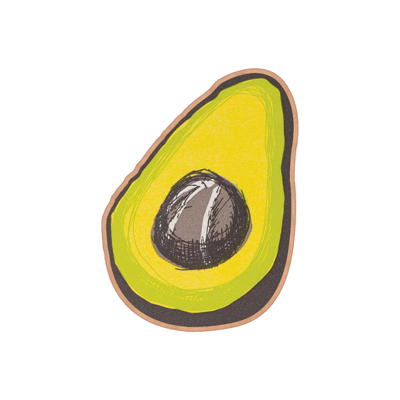 Wooden Pin: Avocado