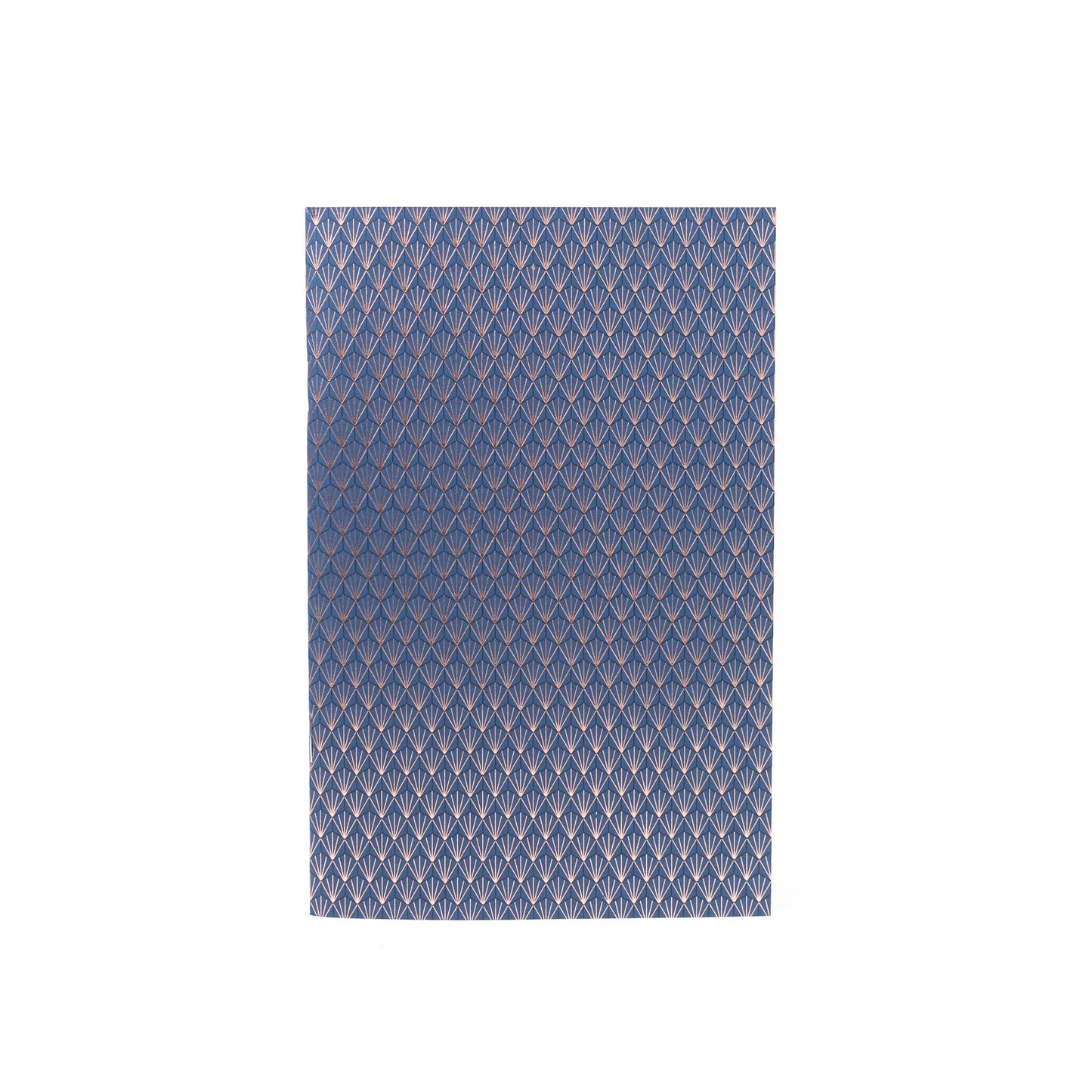 Notebook: Geometric Series II - Blue Deco II Foil Letterpress Large Notebook
