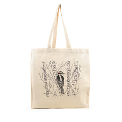 Tote Bag: Downy Woodpecker