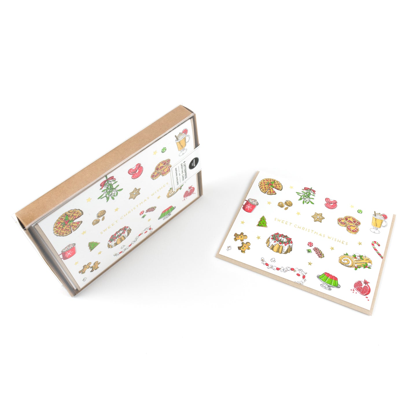 Card: Sweet Christmas Wishes - Treats & Sweets Christmas Card