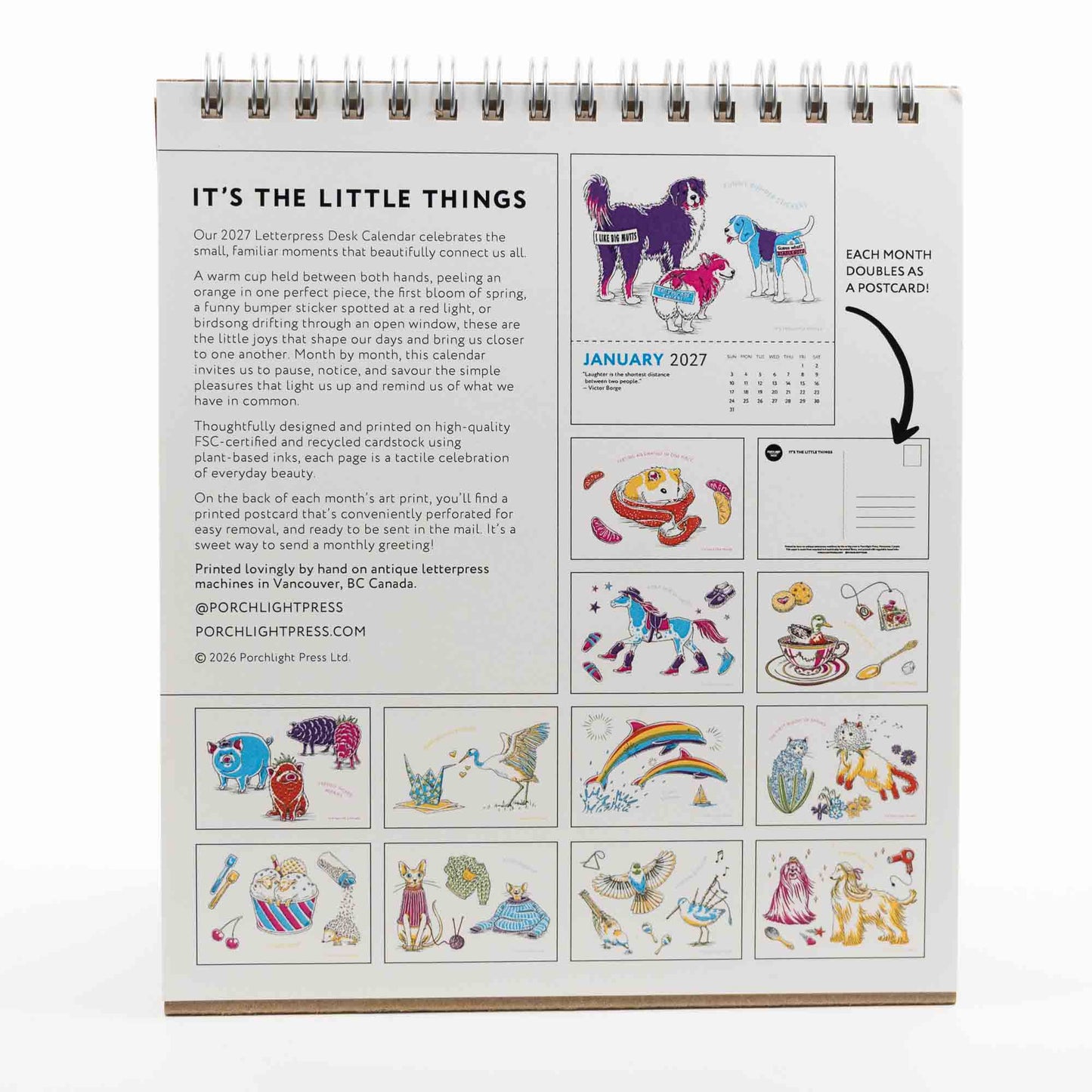 2027 Desk Calendar - It's the Little Things