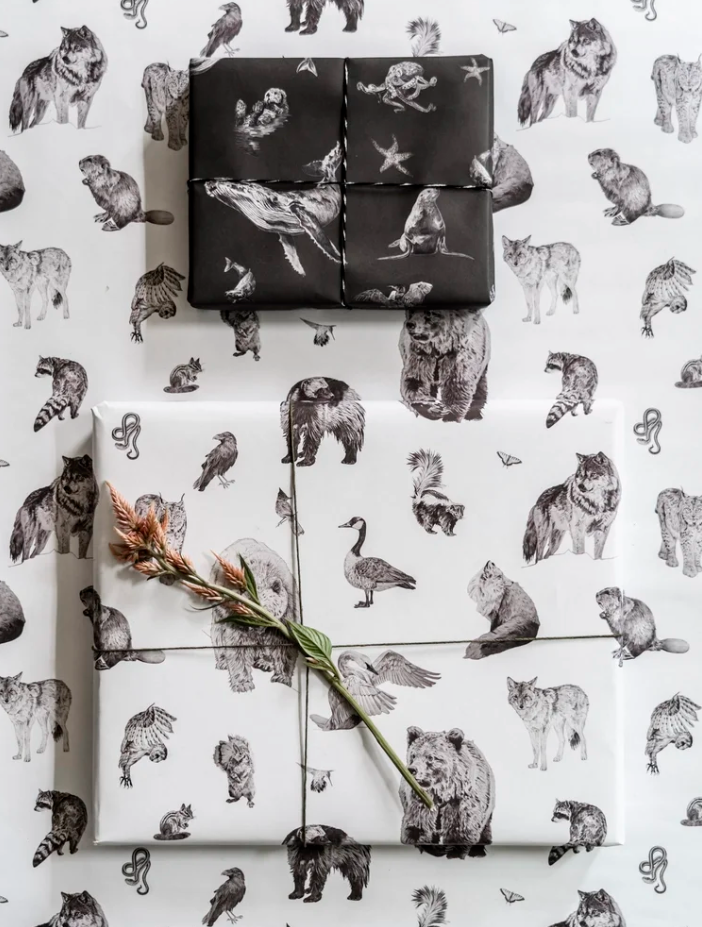 Double Sided Animal Wrapping Paper