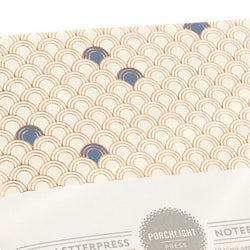 Notebook: Geometric Series II - Seigaiha II Foil Letterpress Large Notebook