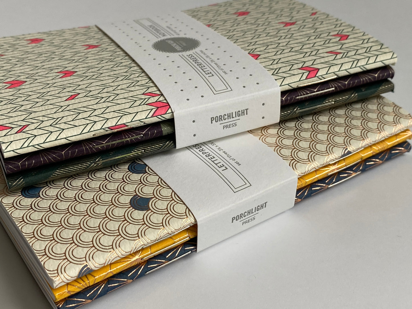 Notebook: Graphic Series - Pink Green Chevron Pocket Notebook