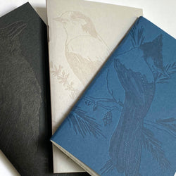 Notebook: Monochromatic Birds - Pocket Notebooks (Set of 3)