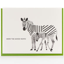Card: Zebra Modern