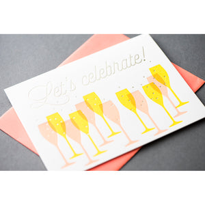 Card: Congrats Champagne Modern