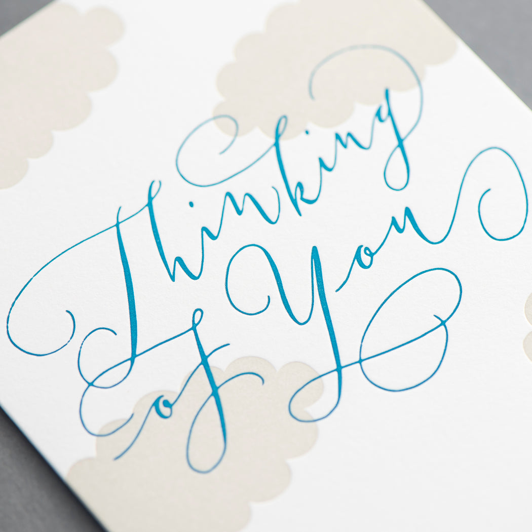 Card: Thinking of You Calligraphy
