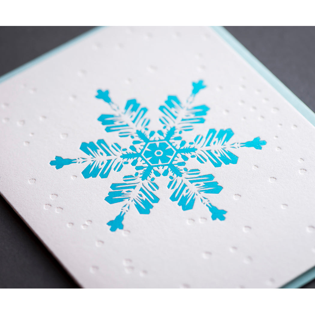 Card: Snowflakes Blue