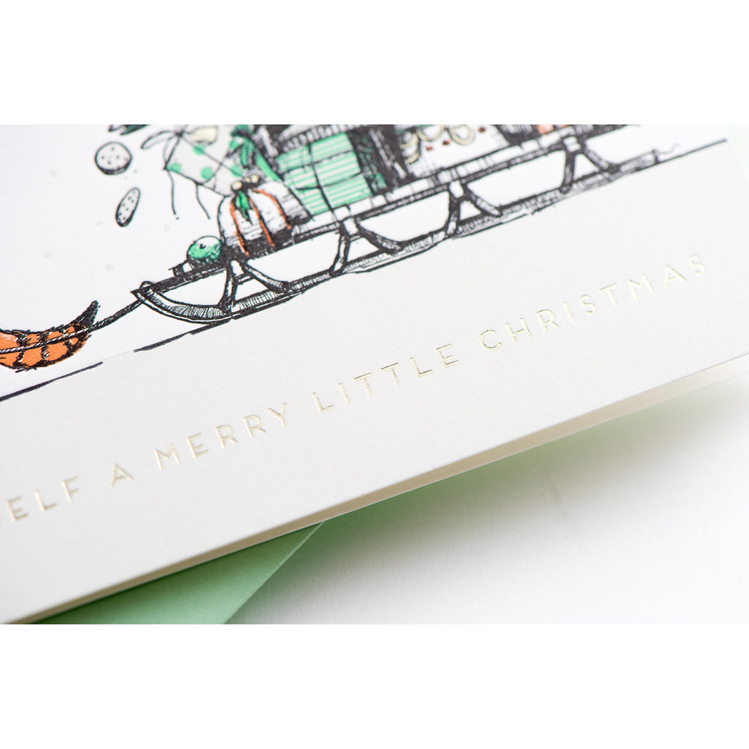 Card: Merry Little Christmas Fox