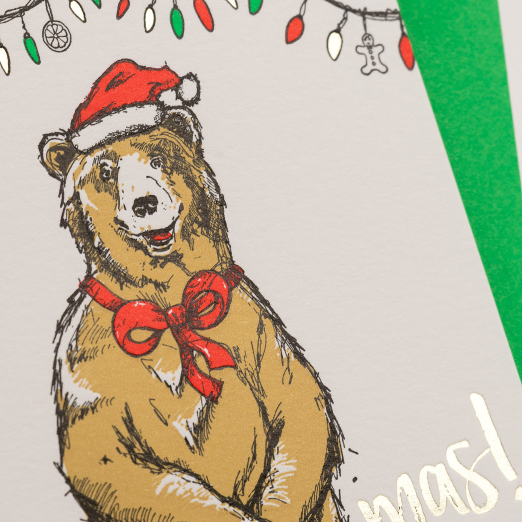 Card: Holiday Xmas Bear