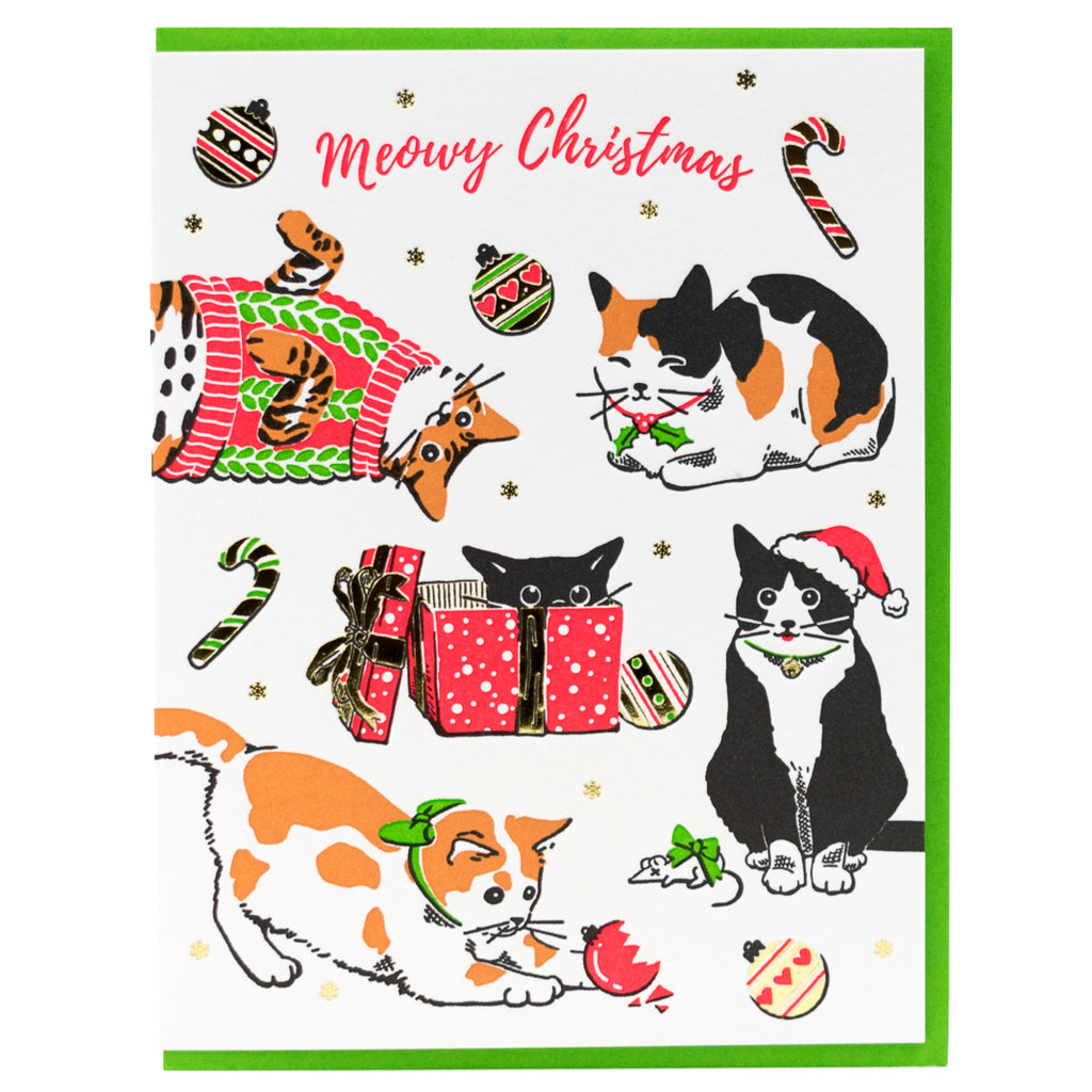 Card: Meowy Christmas Cat – Porchlight Press Ltd.