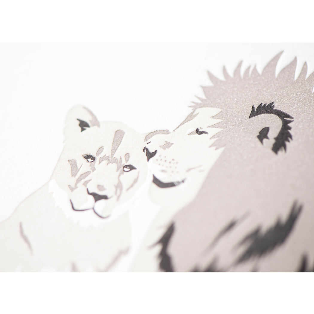 Card: Read Between the Lions Love Greeting Card