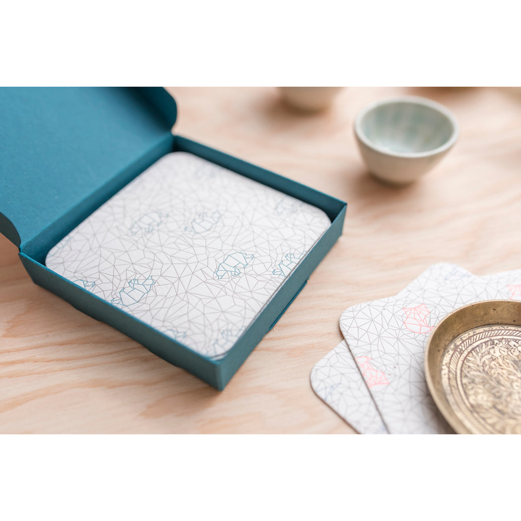 Coaster: Origami Theme (Set of 12)