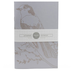 Notebook: Monochromatic Birds - Whiskey-Jack Large Notebook
