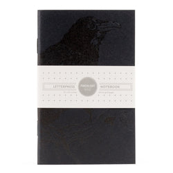 Notebook: Monochromatic Birds - Raven Pocket Notebook