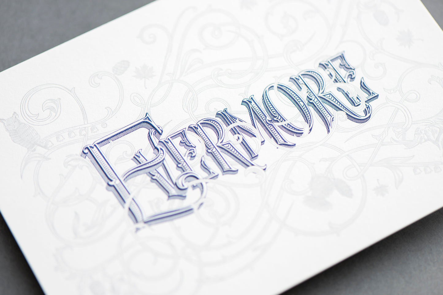 Porchlight Press Evermore Letterpress Wedding Invitation