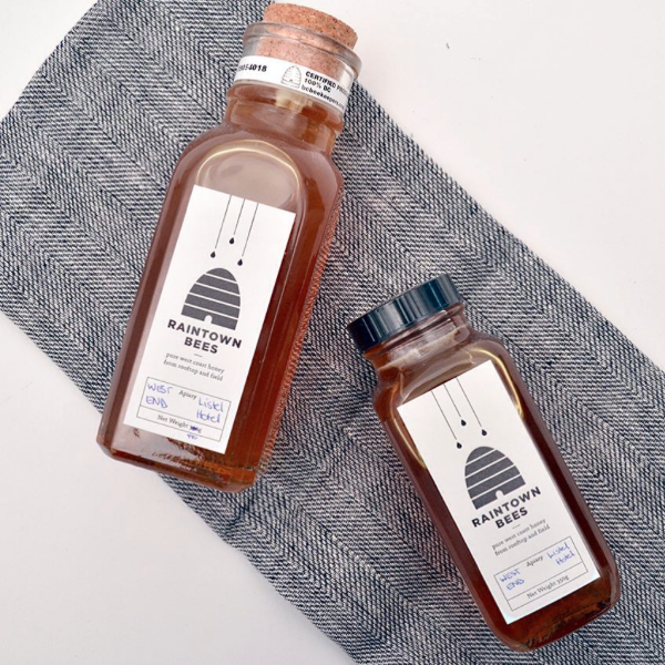 Porchlight Press Raintown Bees Label Letterpress