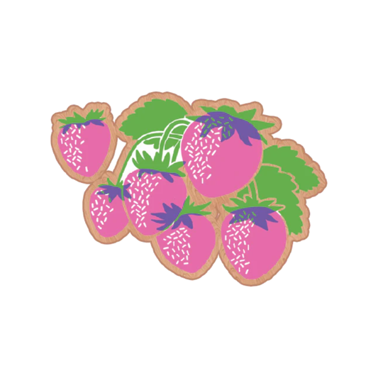Wooden Pin: Strawberries