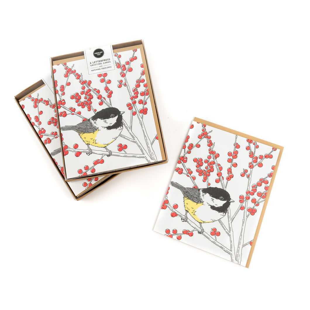 Card: Black-capped Chickadee - Nature Bird Series