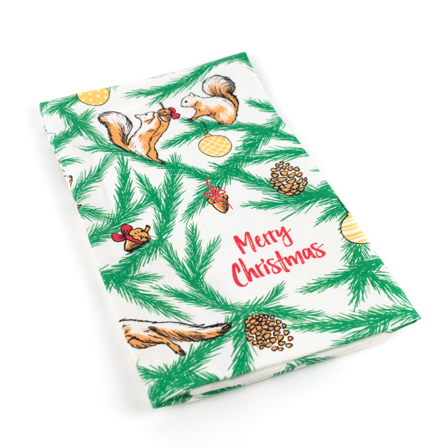 Tea Towel: Squirrel Christmas