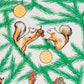 Tea Towel: Squirrel Christmas