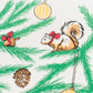 Tea Towel: Squirrel Christmas