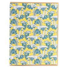 Card: Chanterelle Mushroom Colourful Pattern Greeting Card - Foraging Series