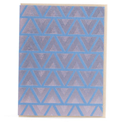 Card: Geometric Triangles Foil Greeting Card