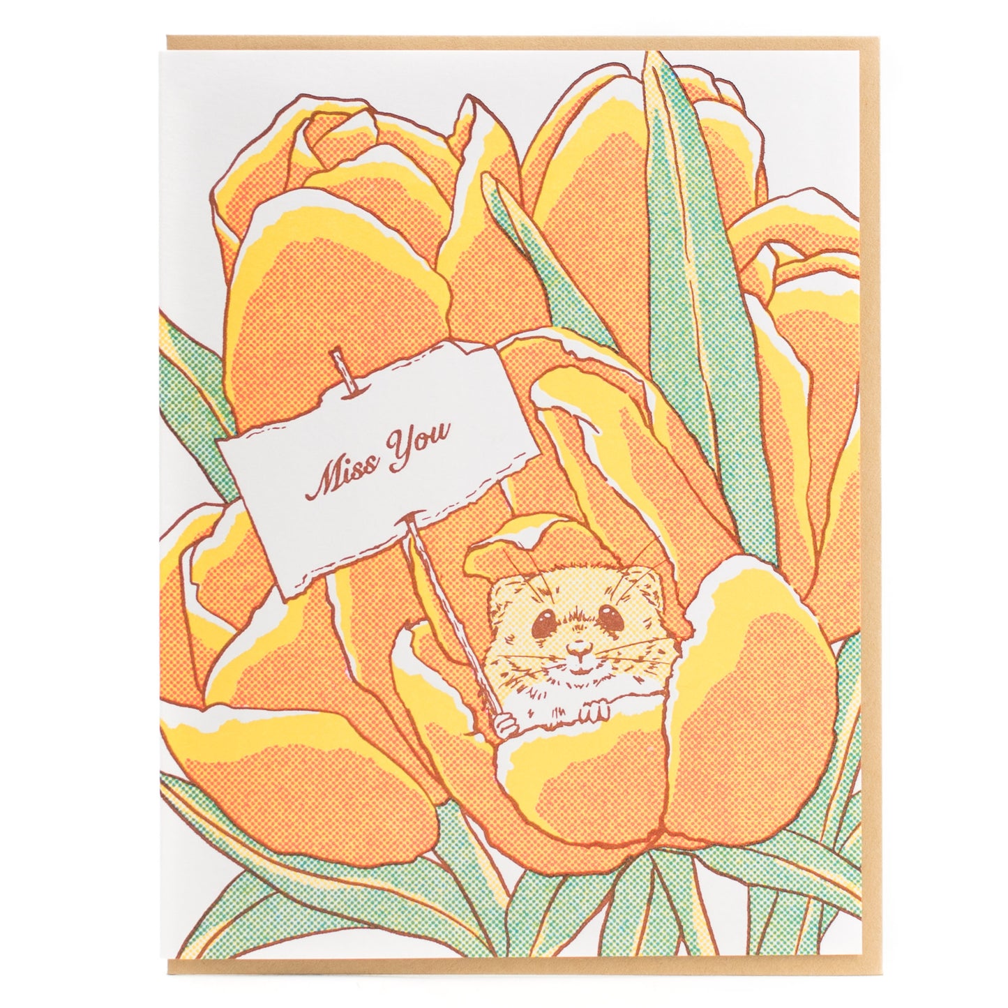 Card: Miss You Mouse Greeting Card