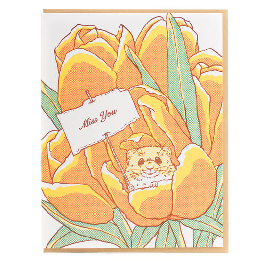 Card: Miss You Mouse Greeting Card