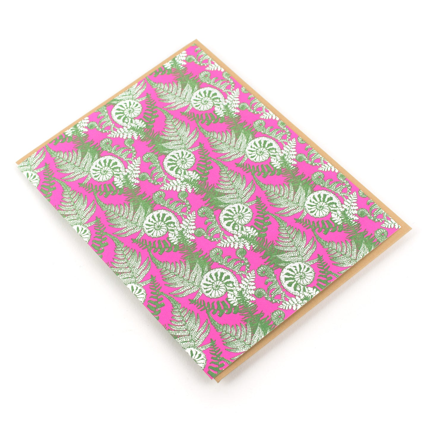 Card: Fiddlestick Fern Colourful Pattern Greeting Card - Foraging Series