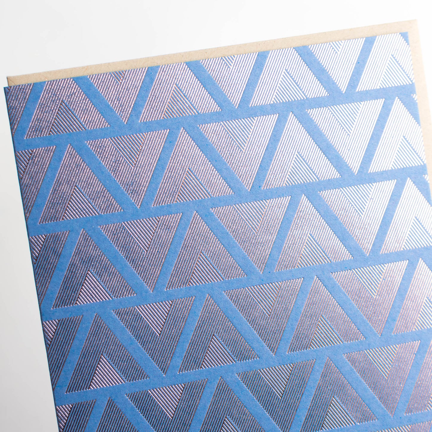 Card: Geometric Triangles Foil Greeting Card