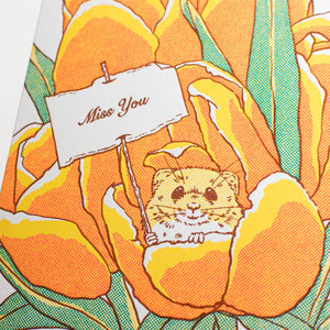 Card: Miss You Mouse Greeting Card