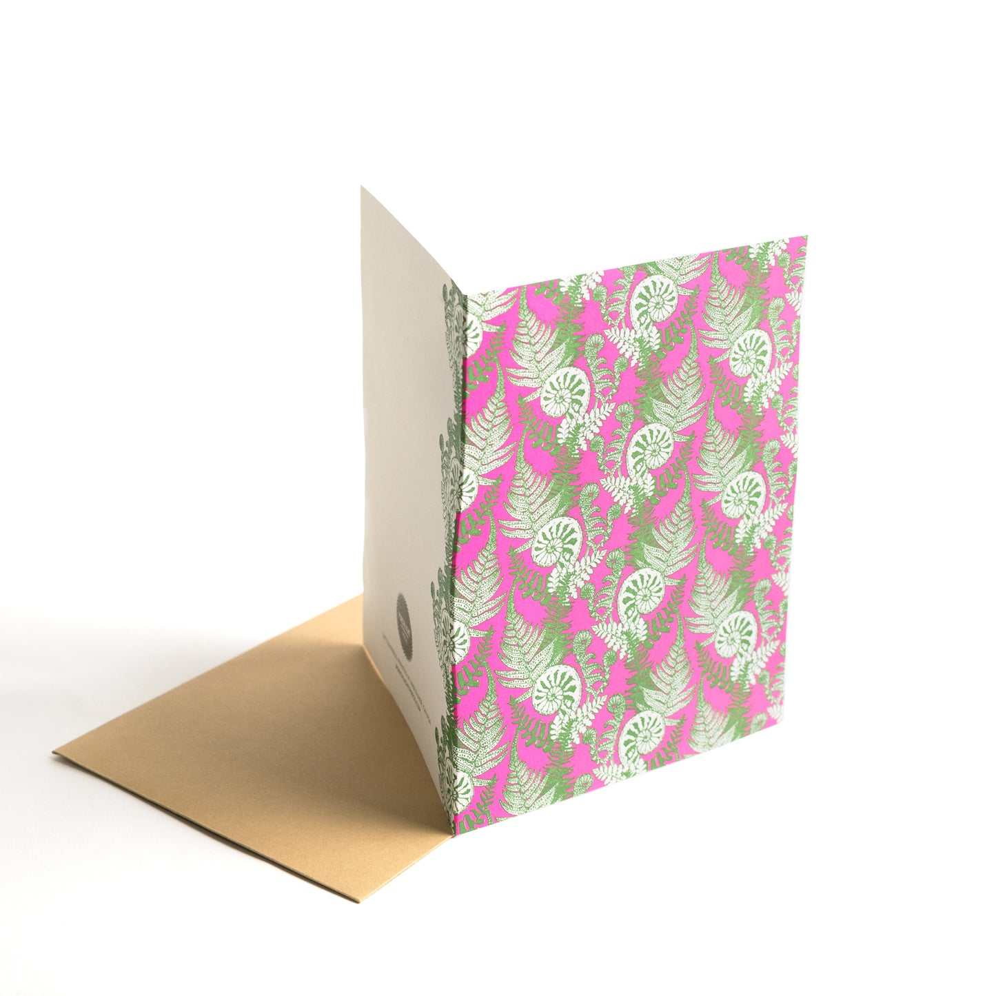 Card: Fiddlestick Fern Colourful Pattern Greeting Card - Foraging Series