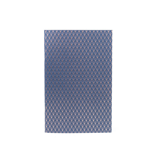 Notebook: Geometric Series II - Blue Deco II Foil Letterpress Large Notebook
