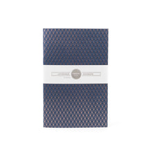 Notebook: Geometric Series II - Blue Deco II Foil Letterpress Large Notebook