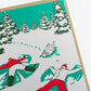 Card: Vintage Snow Angels Holiday Greeting Card