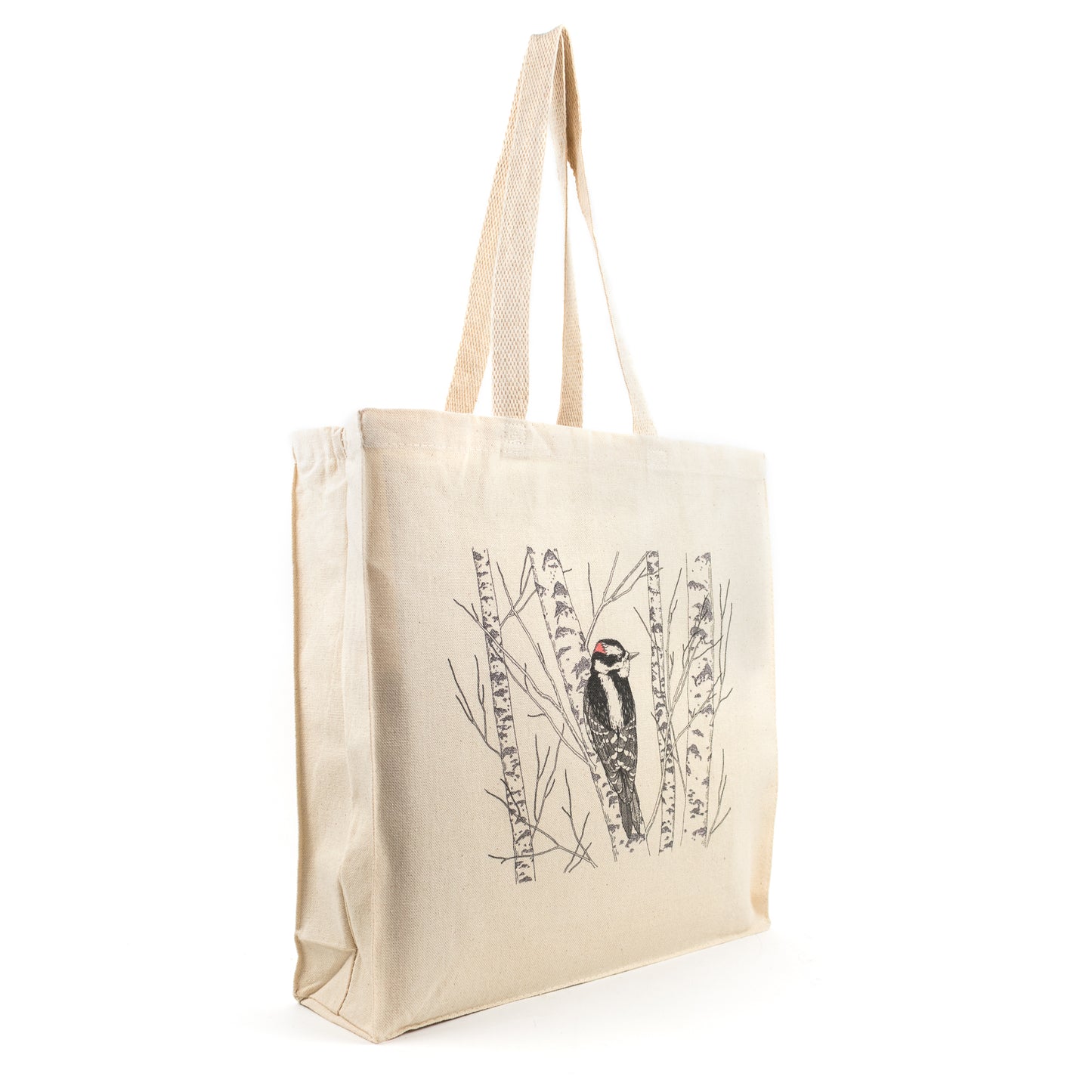 Tote Bag: Downy Woodpecker