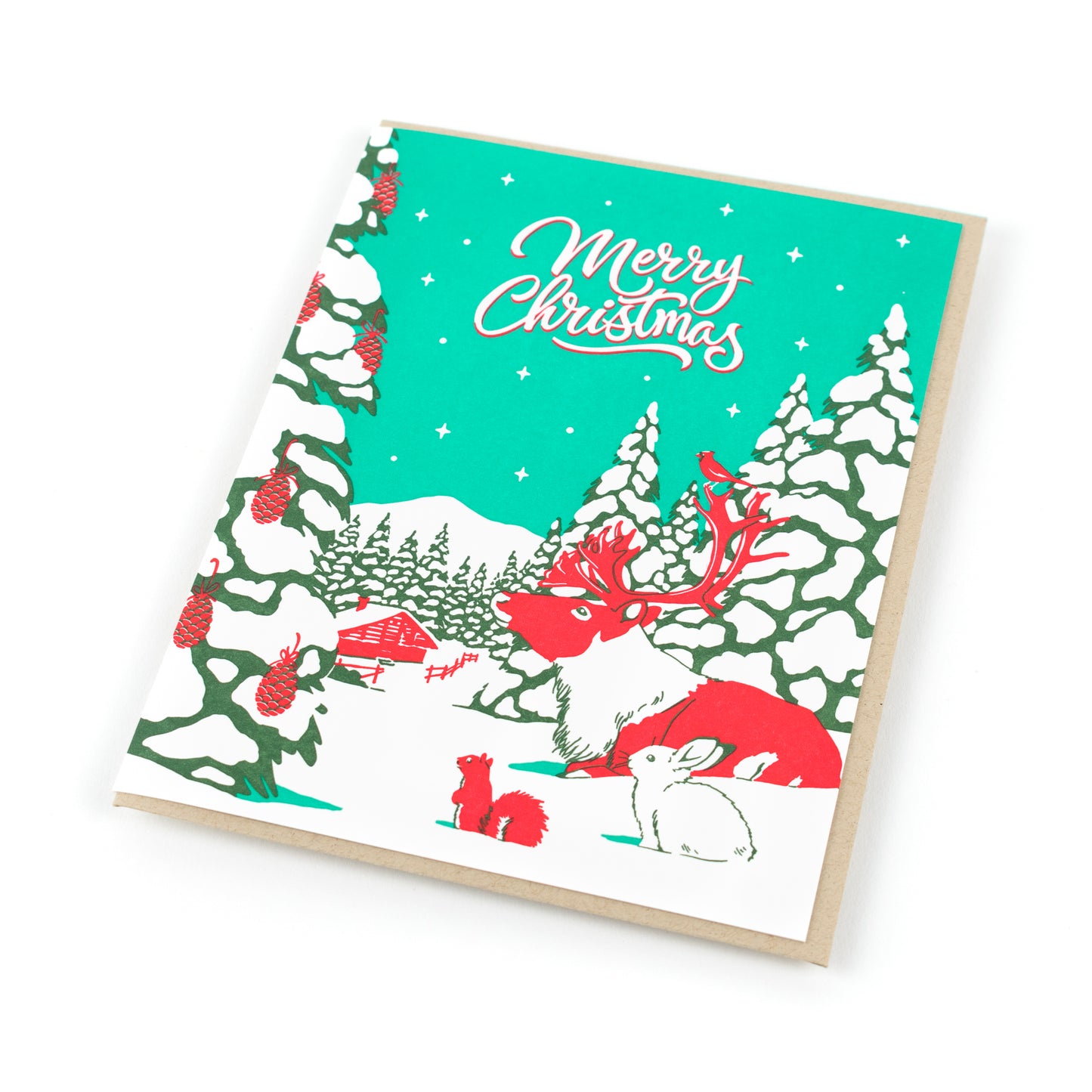 Card: Vintage Animal Country Christmas Card