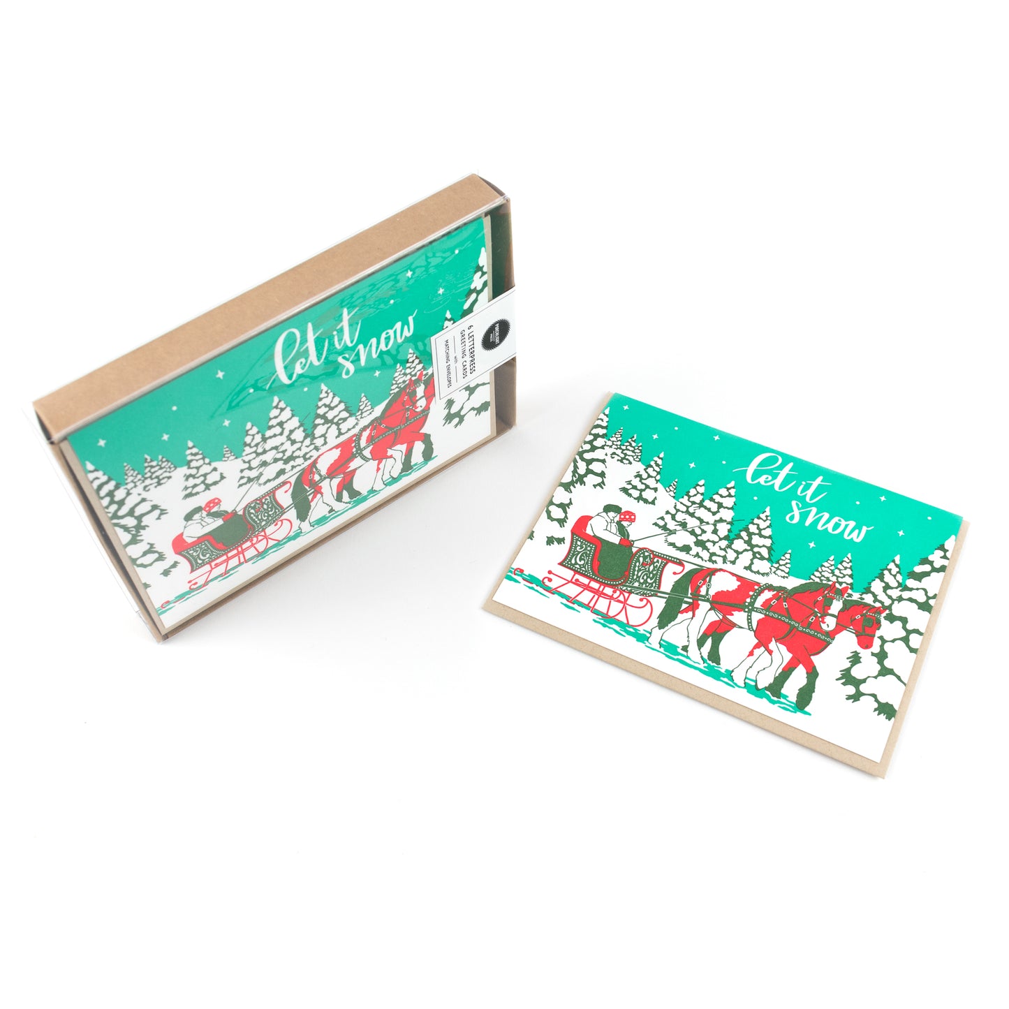 Card: Vintage Sleigh Ride Christmas Card