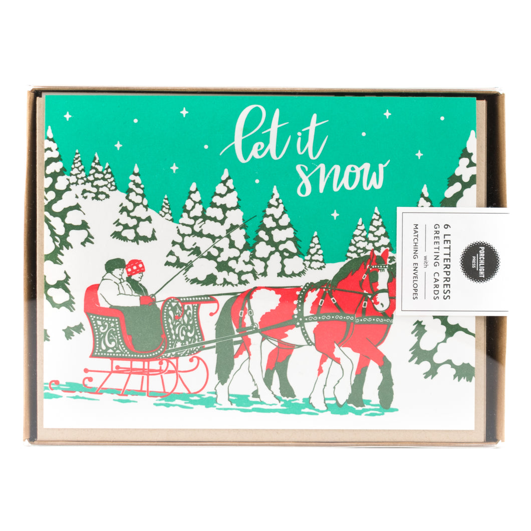 Card: Vintage Sleigh Ride Christmas Card