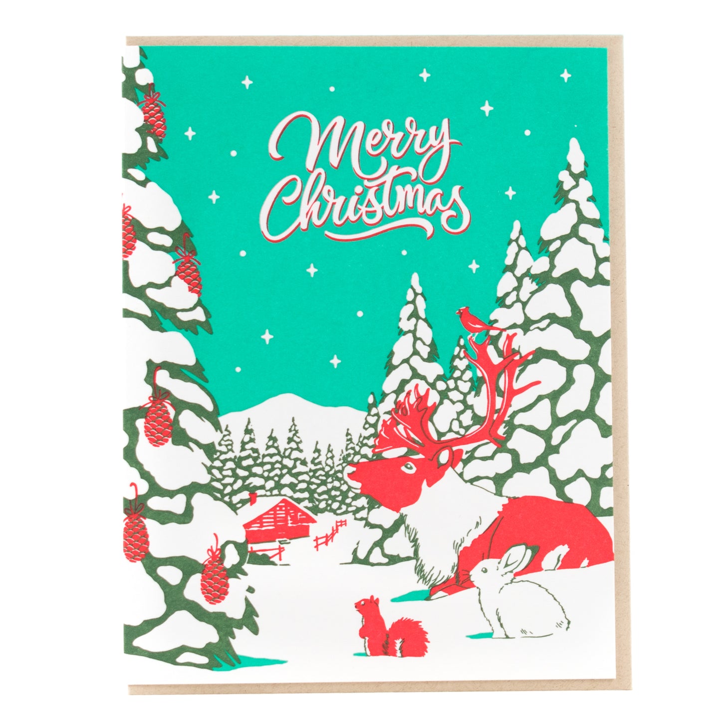 Card: Vintage Animal Country Christmas Card