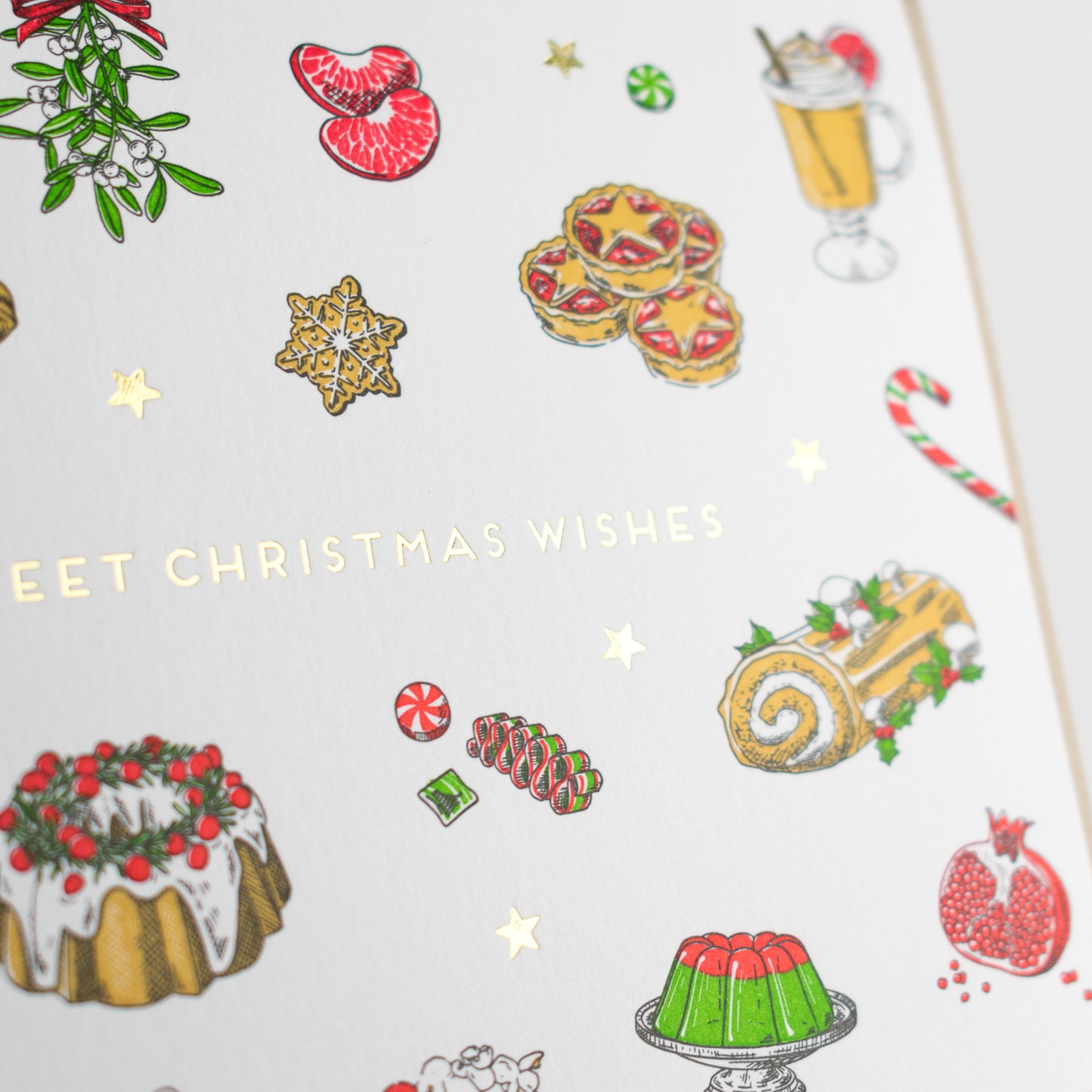 Card: Sweet Christmas Wishes - Treats & Sweets Christmas Card