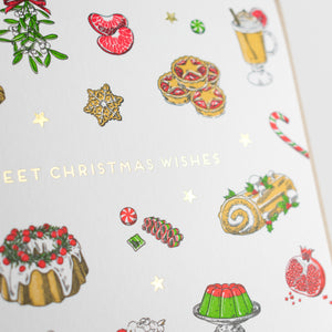 Card: Sweet Christmas Wishes - Treats & Sweets Christmas Card