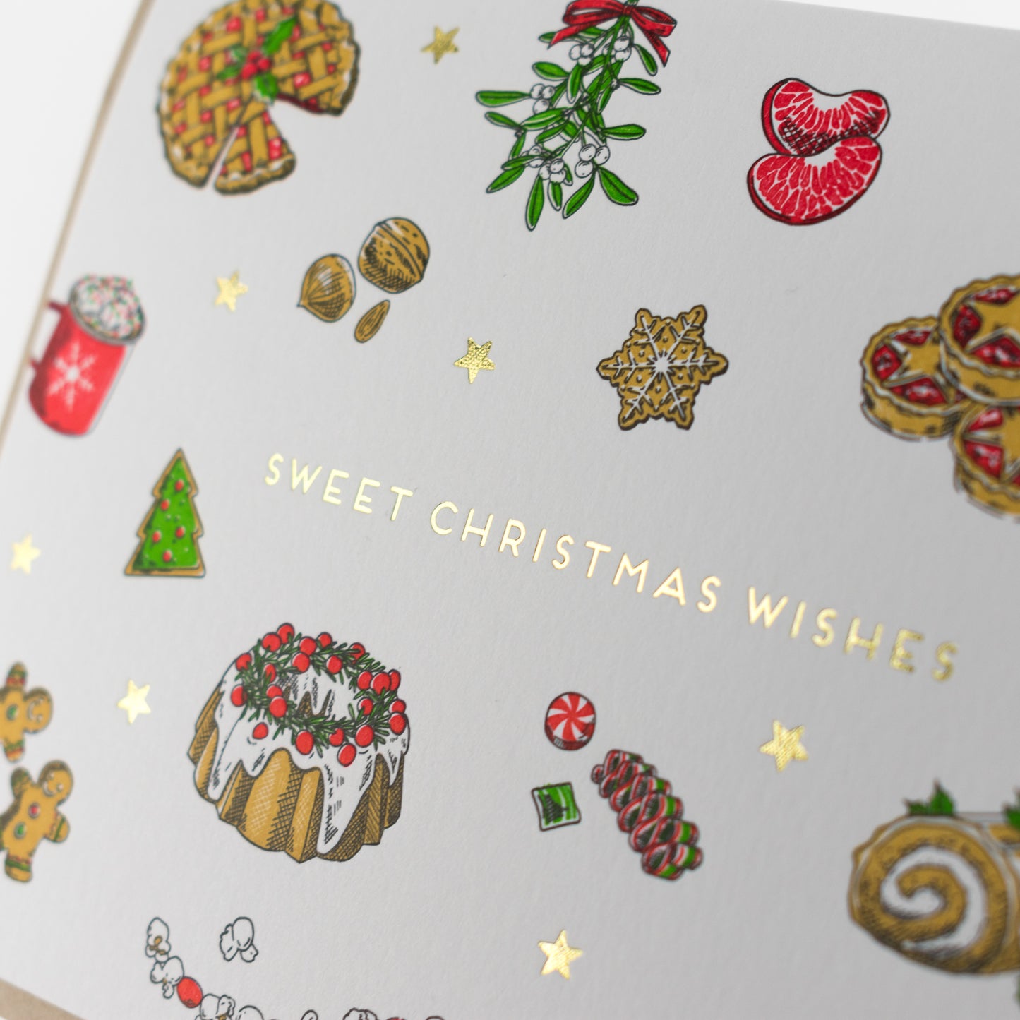 Card: Sweet Christmas Wishes - Treats & Sweets Christmas Card