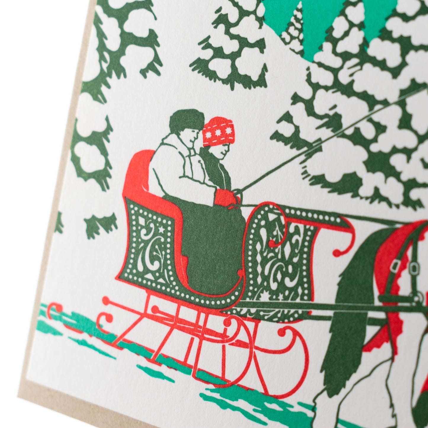 Card: Vintage Sleigh Ride Christmas Card