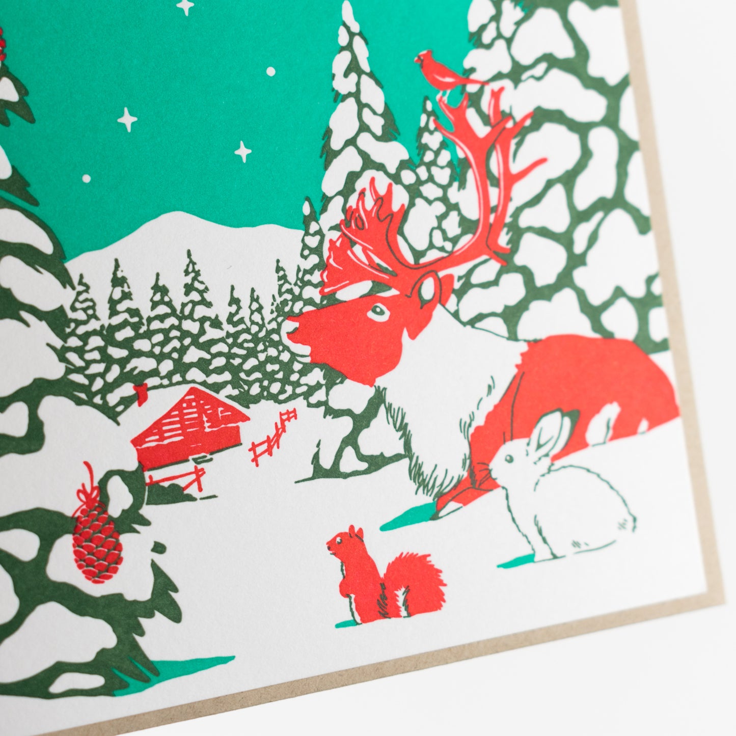 Card: Vintage Animal Country Christmas Card