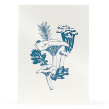 Art Print: Chanterelle Mushrooms Letterpress Art Print