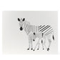 Art Print: Modern Zebra Letterpress Art Print
